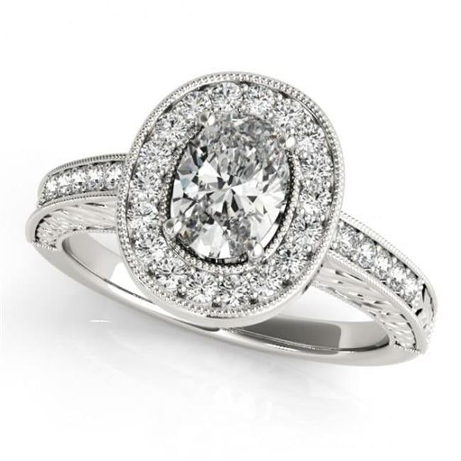 Harry Chad HC11434 1.25 CT Halo Diamonds Engagement Ring - Solid Gold ...