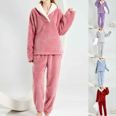 Zedker Women s Pajama Sets Long Sleeve Sleepwear Loungewear Warm Suit For Winter Velvet 2025 Thickened Velvet Casual Comfy Loungewear Warm Home Apparel Gray XXL Zedker Women s Pajama Sets Long Sleeve Sleepwear Loungewear Warm Suit For Winter Velvet 2025 Thickened Velvet Casual Comfy Loungewear Warm Home Apparel Gray XXL