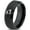Black Bevel Tungsten, variant on Tungsten Missouri Show Me State Heart Band Ring 8mm Men Women Comfort Fit Black Dome Polished