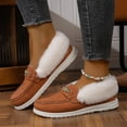 thumbnail image 6 of Dasayo Ski Womens Booties Ankle Snow Orange Furry Bow Non Slip Winter Booties Womans Shoes 37, 6 of 7