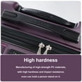 thumbnail image 3 of Tripcomp Hardside Luggage Set 3-Piece Set(21/25/29) Lightweight Suitcase 4-Wheeled Suitcase Set(Dark Purple), 3 of 12