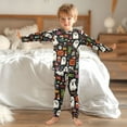 thumbnail image 4 of Boys Pajamas Girls Pajama Simple Ghost Cute Comfortable Cotton Two-piece Pajama Set, 4 of 7