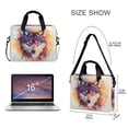 thumbnail image 3 of Laptop Bag Laptop Briefcase 15.7 x 3 x 11.8 Inches Laptop Bag Briefcases Laptop Storage Travel Laptop Bag Work Laptop Bag Color Watercolor Wolf, 3 of 8