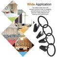 thumbnail image 3 of 40-pack Curtain Clips, 35mm Curtain Ring With Clip Id Metal Gift, 3 of 5