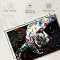 thumbnail image 6 of Elephant Stock Siamese Cat Color Splash Paint Wall Art - Horizontal Canvas Wall Art - Living Room Wall Decor - Animal Canvas - White And Gray Decor - 24" x 16", 6 of 8