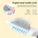 thumbnail image 4 of Greeniant Stainless Steel Pets Comb Dual-Sided Animal Brush Knot Supplies Handheld Indoor Groomer Grooming Non-Slip Tool Open Shedding Type2 NO2, 4 of 6
