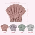 thumbnail image 2 of Unique Bargains Charcoal Fiber Hair Drying Towel Dry Cap Strong Absorbent for After Bath Drying Hair Pink, 2 of 7