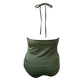 thumbnail image 2 of Traje de Baño Tankini Op para Mujer con Amarre Halter Verde Militar Talla CH, 2 Piezas, 2 of 4