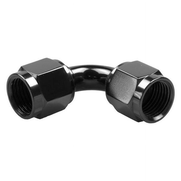 Red Horse Performance RHP8190-12-2 12AN 90 deg Female to Female AN & JIC Flare Swivel Coupling - Black