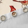 thumbnail image 4 of Castle Fairy Teenagers Red Sparrows Curtains Pack of 2 (42x84 Each),Tree Branches Curtains Blackout,Merry Christmas Bedroom Curtains,Super Cozy Room Decor, 4 of 6