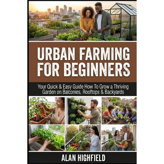 Urban Farming for Beginners: Your Quick & Easy Guide How To Grow a Thriving Garden on Balconies, Rooftops & Backyards Sa, (Paperback)