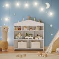 thumbnail image 2 of Toy Storage Organizer with 9 Box Bins, Kids Bookshelf and Toy Storage, Book Storage for Kids,Toy Organizer Shelf for Playroom, Nursery, Kids Room, 2 of 8