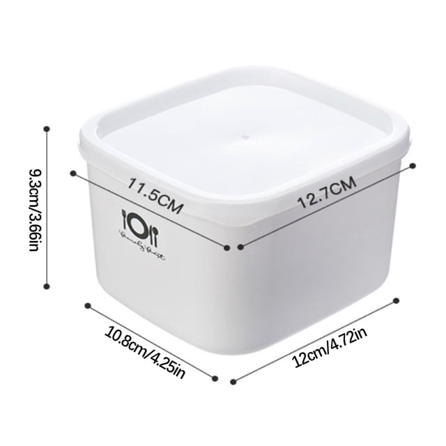 Refrigerator Fruit Preservation Box Refrigerator Special Storage Box Microwave Oven Heating Lunch Box Plastic Rectangular Lunch Box