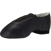 Bloch Dance Girls Super Jazz Leather and Elastic Slip On Jazz Shoe