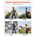 thumbnail image 4 of KFFKFF Backpack Fogger Sprayer, 63CC 3HP Engine, Gas Powered Fogger Sprayer with 4 Gallon Tank, Powder and Liquid Mister Duster System, 4 of 9