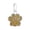 Gold, variant on Personalized Glitter Dog Paw Print Keychain, Custom Engraved Pet Pendant, Colorful Epoxy Droplet Design, Cute Accessory For Pet Lovers, Lightweight Zinc Alloy Charm(1Inch,Black)