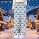 thumbnail image 1 of Puyaiuu Women's Christmas Plush Pajama Pants with Pockets Adjustable lacing, Soft Fleece Lounge Pants Holiday Print Gift, 1 of 5