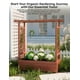 thumbnail image 2 of Yeshouse Jardinera elevada con enrejado, jardinera de madera con techo colgante, enrejado lateral y drenaje, jardinera independiente para plantas trepadoras, hortalizas y flores, 2 of 6