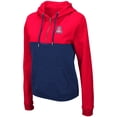 thumbnail image 2 of Women's Colosseum Red/Navy Arizona Wildcats Aidan Lightweight Half-Zip Hoodie, 2 of 3
