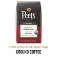 thumbnail image 3 of Peet's Coffee Organic French Roast Premium Dark Roast Ground Coffee, Arabica, 18 oz, 3 of 12