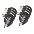 thumbnail image 1 of 10 Unids XLR a Cable de sonido de Micrófono 3 Pinzas para Afinadores de Música Conjunto de Recolección Hugo Cable XLR macho a hembra, 1 of 10