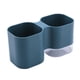 thumbnail image 3 of Inteprter Portalápices 2 en 1, caja de almacenamiento de maquillaje, organizador de escritorio desmontable, caja de almacenamiento de cepillos, maceta Jardín y Patio azul Inteprter HA005200-01, 3 of 6