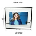 thumbnail image 2 of AhaGo 8x10 Black Floating Picture Frame, 2 Set, Horizontal, For Photo 8x10, 7x9, 6x8,Classy For Festival, Wedding, 2 of 4