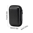thumbnail image 3 of WeDecorBay Portable Digital Accessory Storage Bag Compact Earphone Organizer Shock Resistant Dividers Durable Zipper 1Pcs Small Item Storage Bag Travel Business Trips Black,Free Size, 3 of 7