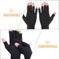 thumbnail image 3 of SOPOTUTU 1 Pair Black Protective Riding Gloves UV Breathable Comfortable for Hiking Driving Outdoor Activities, 3 of 8