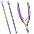 thumbnail image 3 of Langgg Cuticle Nippers Cuticle Trimmer with Cuticle Pusher Stainless Steel Scissors Manicure Tool Kit, 3 of 6