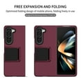 thumbnail image 2 of Decase Slim Lightweight Case for Samsung Galaxy Z Fold 5 with Thickened Camera Lens Frame Foldable Hidden Kickstand Anti-Scratch Full Body Shockproof Protective Cover for Samsung Z Fold 5,Winered, 2 of 10
