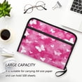 thumbnail image 6 of Accordion File Organizer with Zip Closure 13 Pockets Expanding File Folder Letter A4 Paper Document Organizer for Home Office Pink Tie-dye with Butterflies, 6 of 7