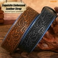 thumbnail image 4 of WHIPPY Kids Western Belt for Boys Girls for Jeans Dresses Embossed Genuine Leather Cowboy Cowgirl Belt Gift, 4 of 6