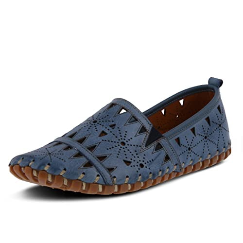 Spring Step Women's Leather Fusaro Loafer Shoe | Comfortable Slip-On Shoes with Rubber Outsole | Ladies Casual Walking Driving Loafers for Work