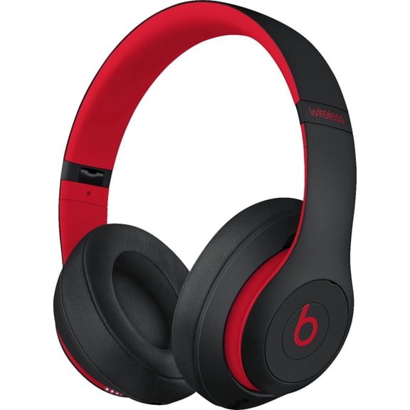Restored Beats by Dr. Dre Studio3 Wireless Defiant Black/Red Decade Collection Over Ear Headphones MRQ82LL/A