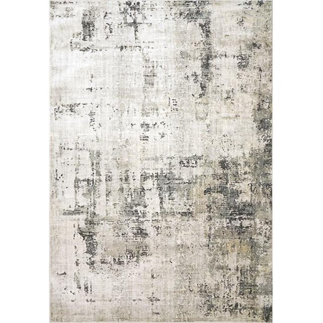 Dynamic Rugs ON286877190 2 ft. 2 in. x 7 ft. 7 in. Onyx 6877 Rectangle Contemporary Area Rug - 190 Light Grey