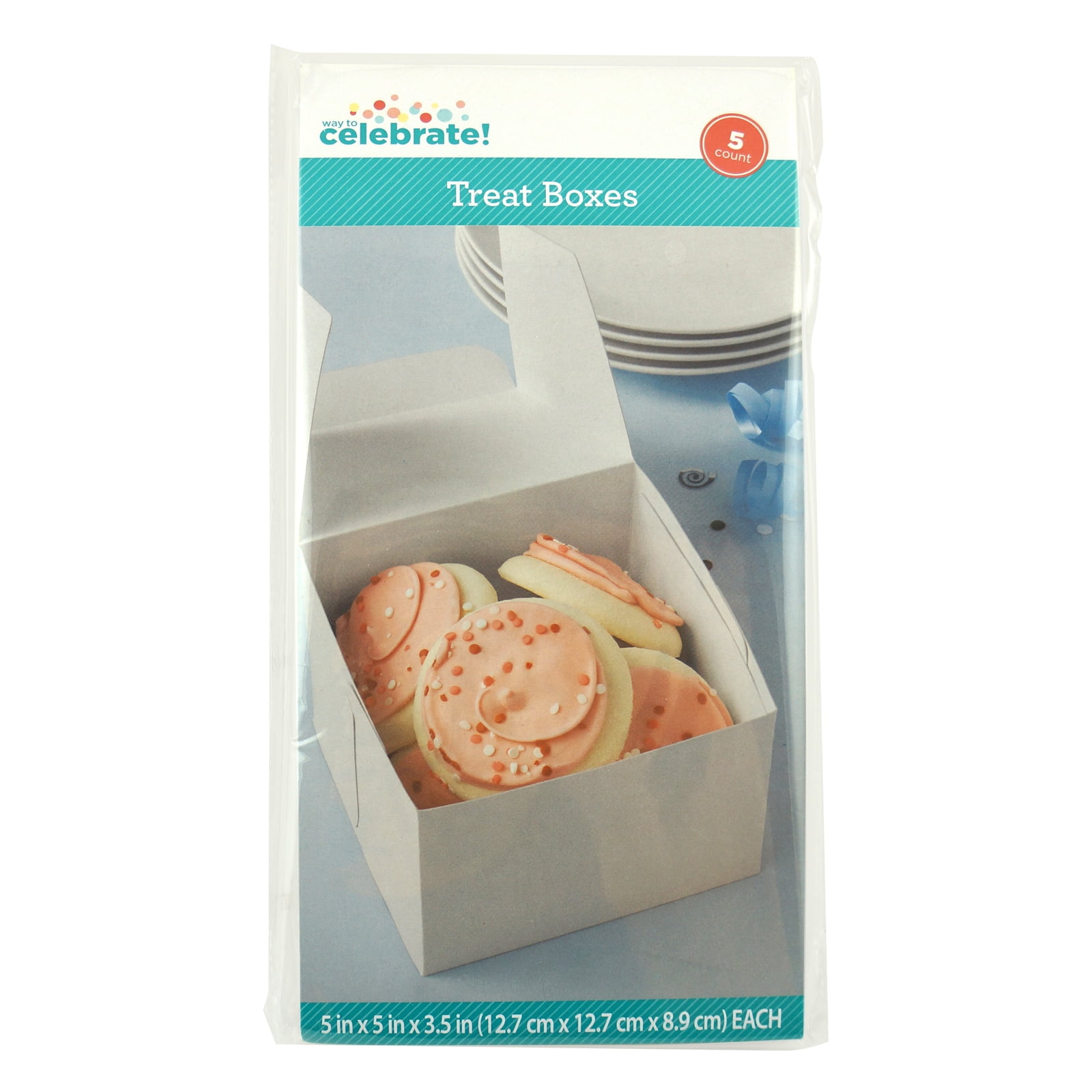 Way To Celebrate 5ct Petite Cake Boxes