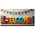 thumbnail image 5 of Colorful 3D Welcome Banner with Cartoon Elements Kids Themed Party Decoration Backdrop for School Opening Events Children Birthday Parties Photography Props, 5 of 7