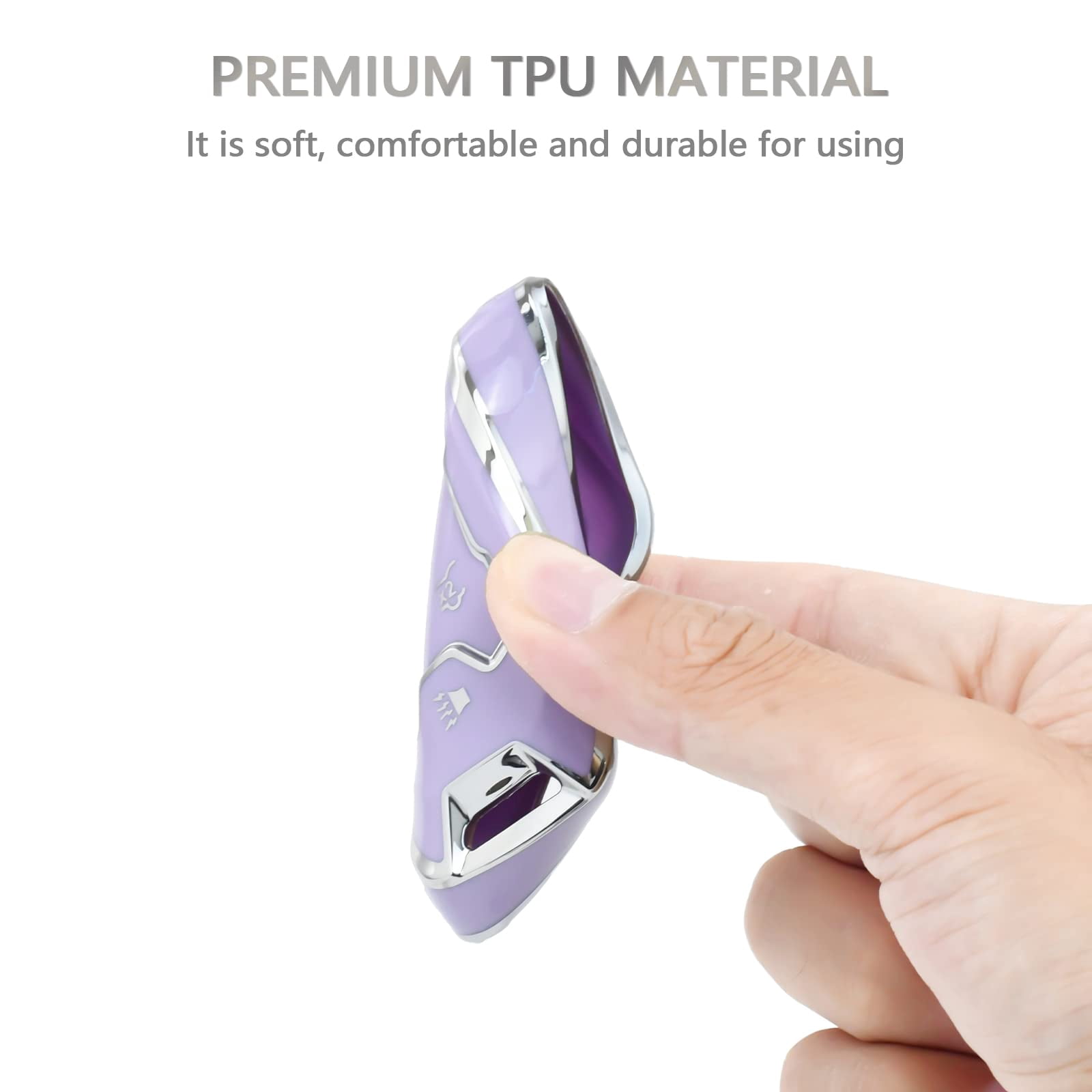 TPU Key Fob Cover For Chevrolet & GMC - Pink Gradient Case For 6-Button Key, Fits Silverado, Suburban, Tahoe, Yukon, Terrain - View #13