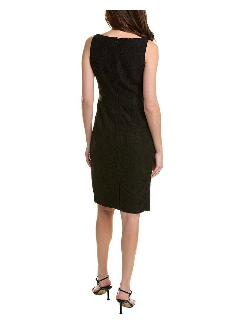 Brooks Brothers womens Lace Sheath Dress, 16, Black