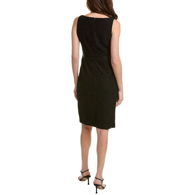 Brooks Brothers womens Lace Sheath Dress, 10, Black