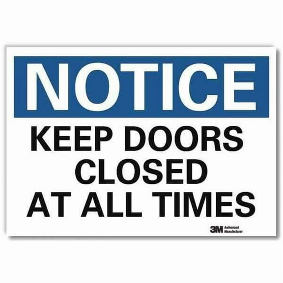 Lyle Notice Sign,7inx10in,Reflective Sheeting U5-1289-RD_10X7