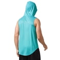 thumbnail image 2 of Y.F.H sunbest Men's Blue Gym Hoodie Tank Top Workout Muscle Sleeveless Shirts for Fitness Training Dry Fit Lightweight,XL, 2 of 5