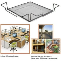 Windcarnival Iron Square Triangle Office Cubicle Corner Shelf Storage Rack Sundries Organizer