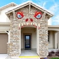 thumbnail image 4 of Halloween Monsters Face Outdoor Decoration With Eyes Fangs Nostril Garage Door Archway Entryway Car Decorations, 4 of 6
