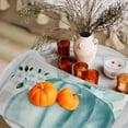 thumbnail image 6 of Hello Pumpkin Eucalyptus Blanket Fall Autumn Thanksgiving Blanket Blue Plaid Throw Blanket Eucalyptus Leaves Harvest Decoration for Home Sofa Couch, 50 * 60 Inches, 6 of 6