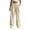 Beige, variant on Tsivenald Pants for Women Wide Leg High Waisted Drawstring Pleated Trousers Pants Summer Casual Sweatpants with Pockets
