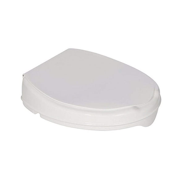 Homecraft Savanah Raised Toilet Seat with Lid, 2" High, 1 Pack