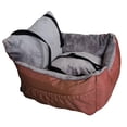 thumbnail image 3 of Asiento para Perros Y Gatos, Asiento Elevador Tipo Nido, Correa de Seguridad, Reposabrazos para Portador de Mascotas, Lavable, Antideslizante, Portáti Marrón, 3 of 8