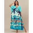thumbnail image 2 of CFCSRP Women Kaftan Plus Size Moo Moo for Women Cover ups Maxi Long Caftan Swimsuit Bathing Suit Cover Up, 2 of 6